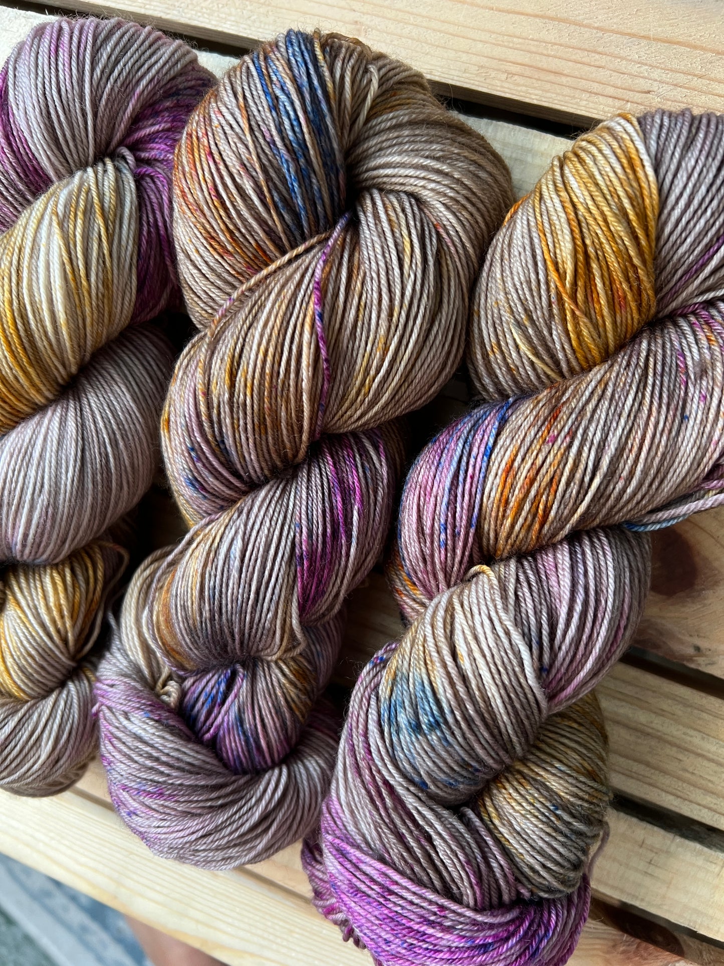 Rainbow Trout Hand Dyed Yarn