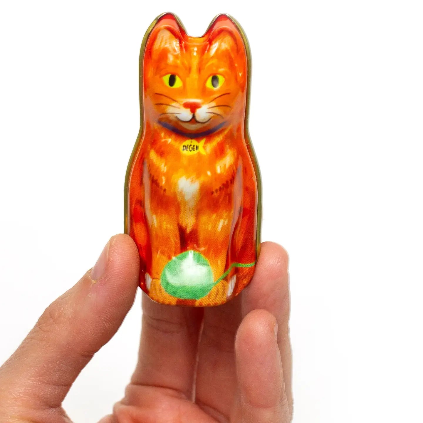 Orange Cat Tin - Stitch Markers