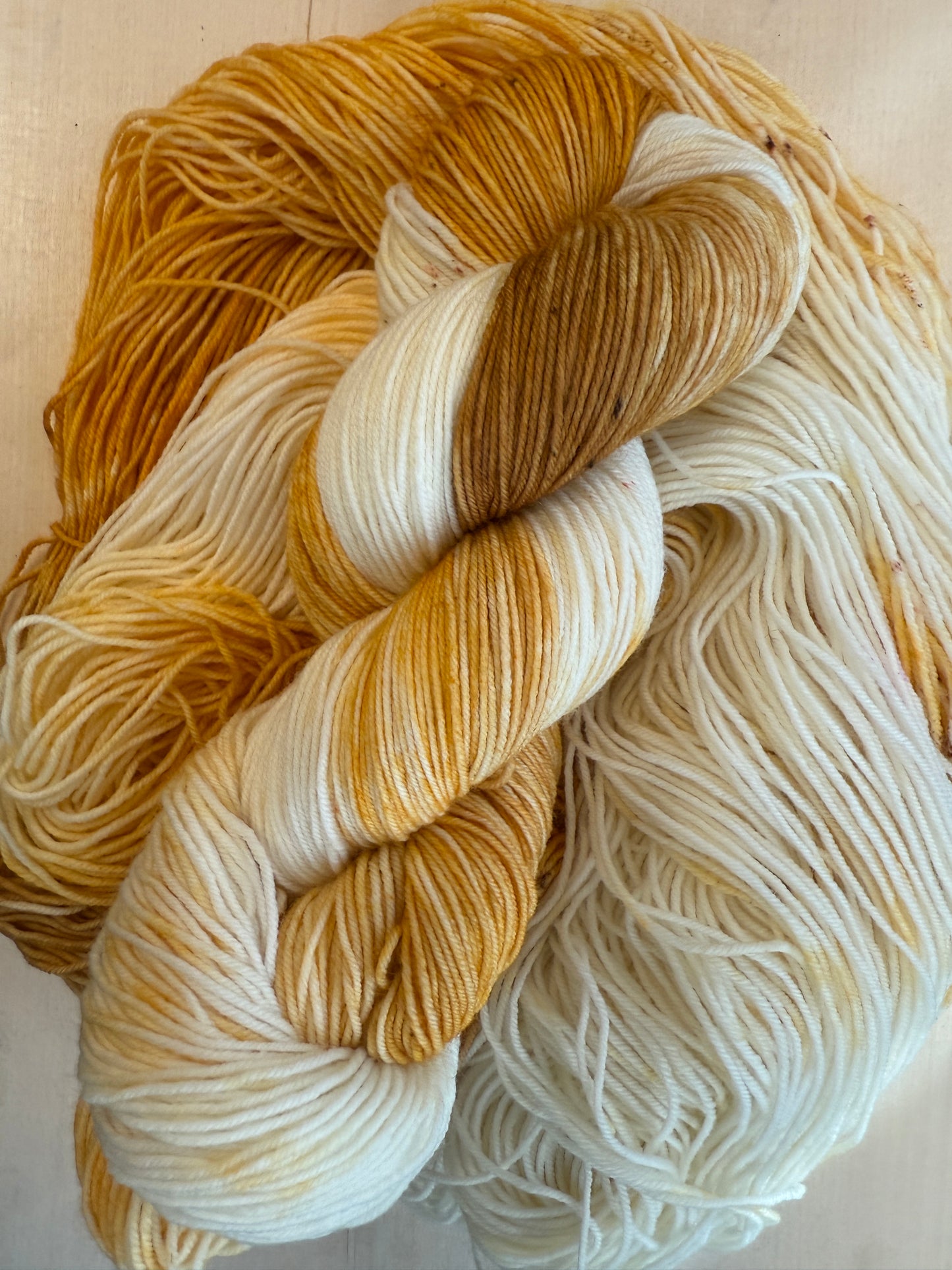 Pumpkin Spice Hand Dyed Yarn