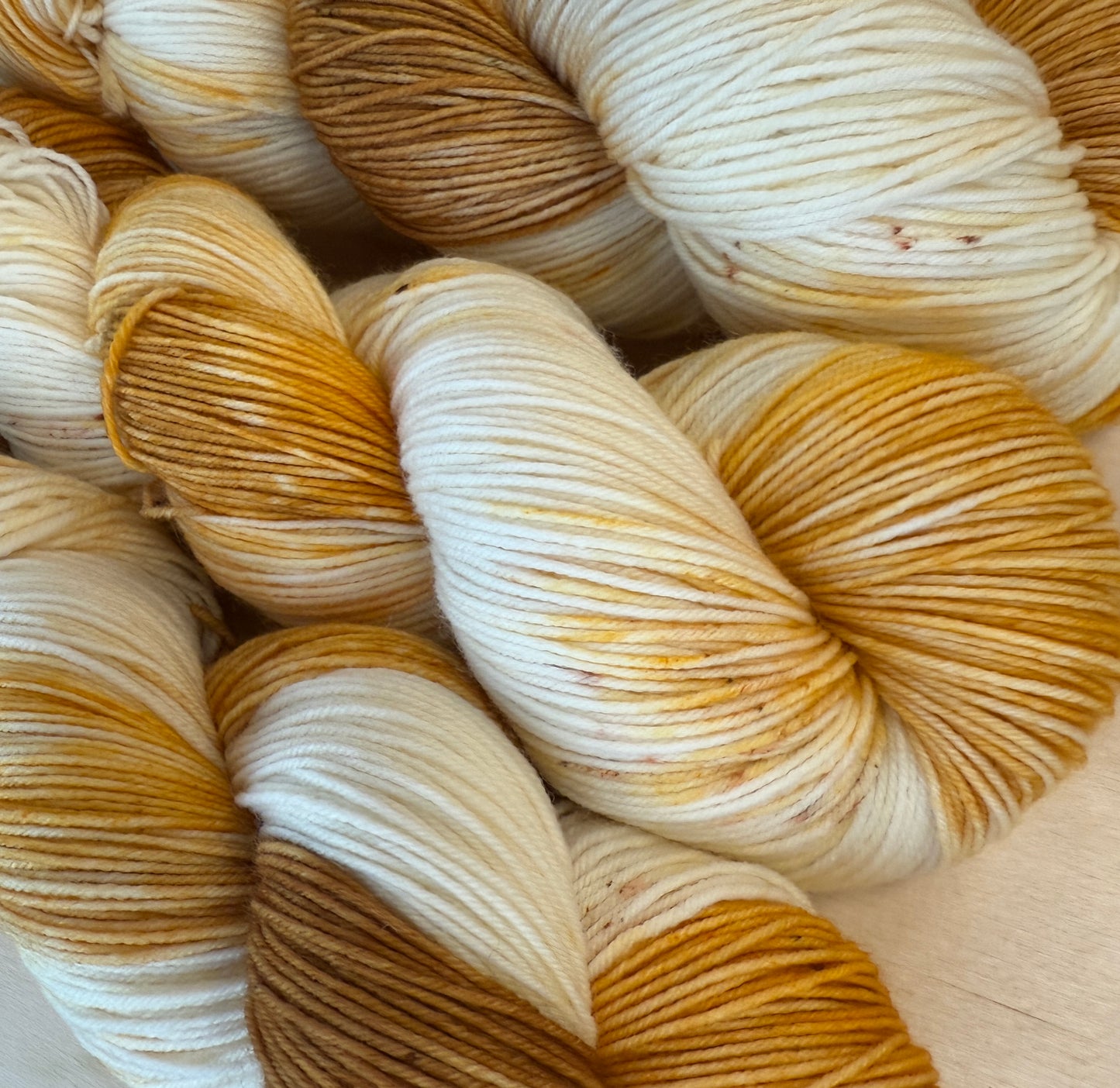 Pumpkin Spice Hand Dyed Yarn