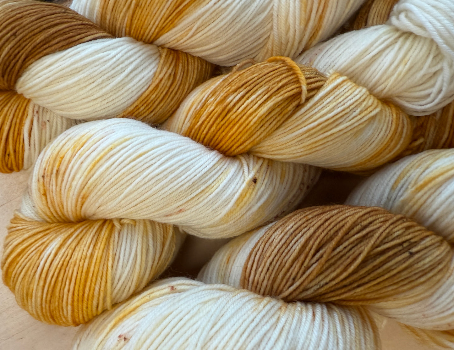 Pumpkin Spice Hand Dyed Yarn
