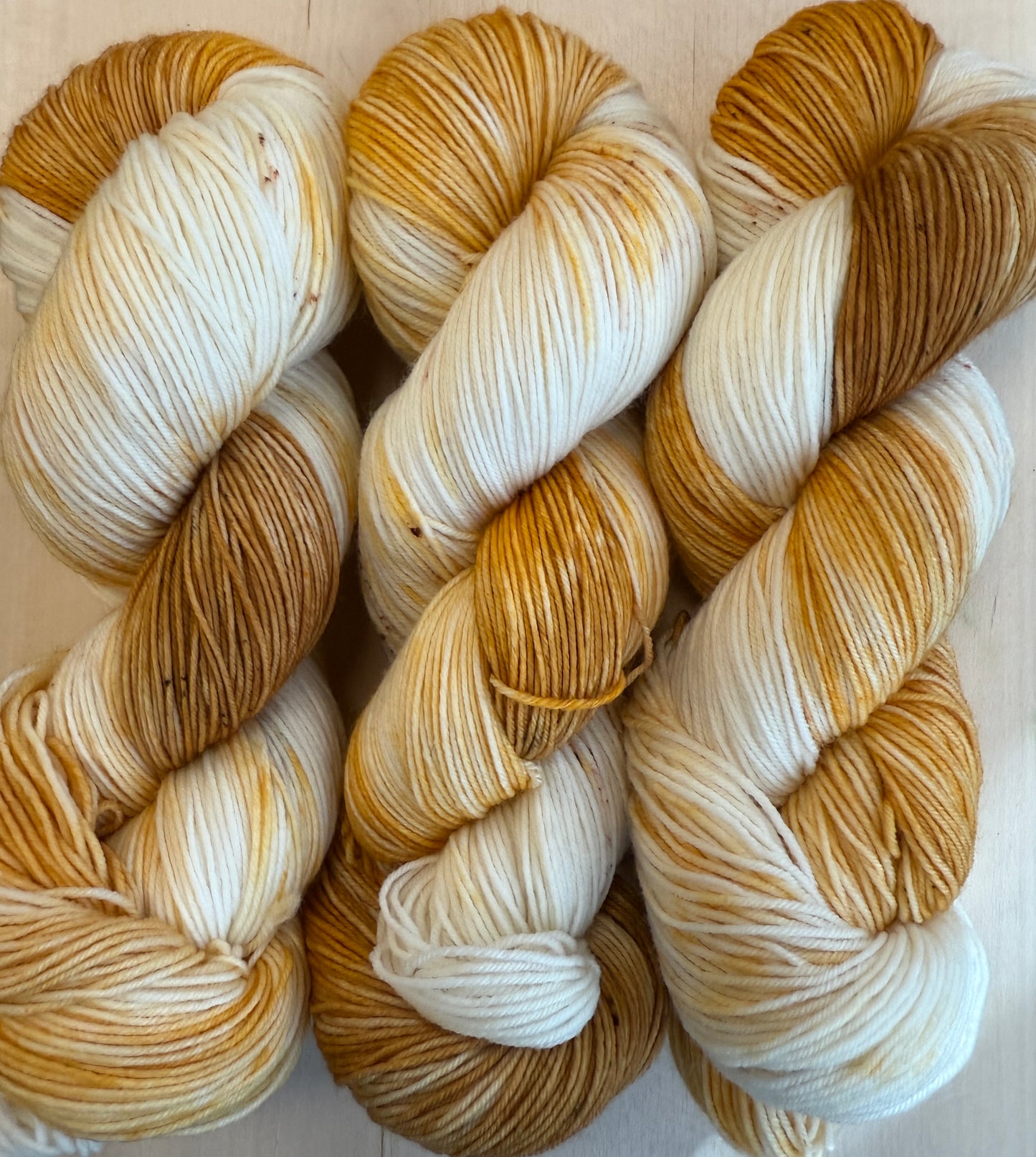 Pumpkin Spice Hand Dyed Yarn