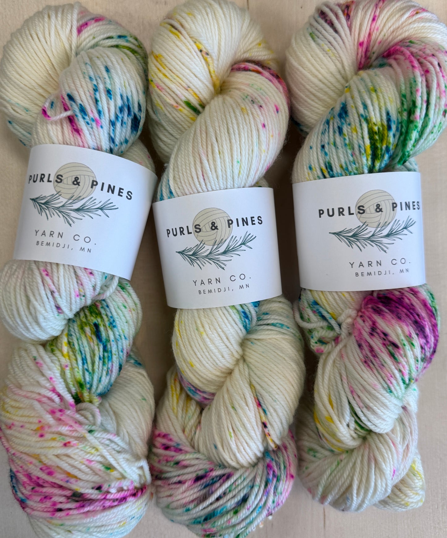 Cotton Candy Hand Dyed Yarn