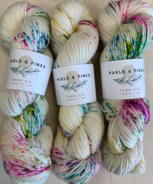 Cotton Candy Hand Dyed Yarn