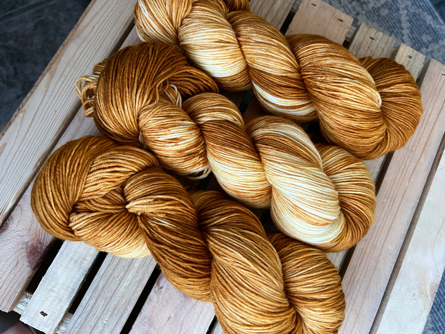 Caramel Delight Hand Dyed Yarn