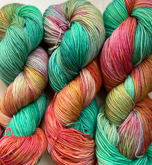 Wildflowers Hand Dyed Yarn