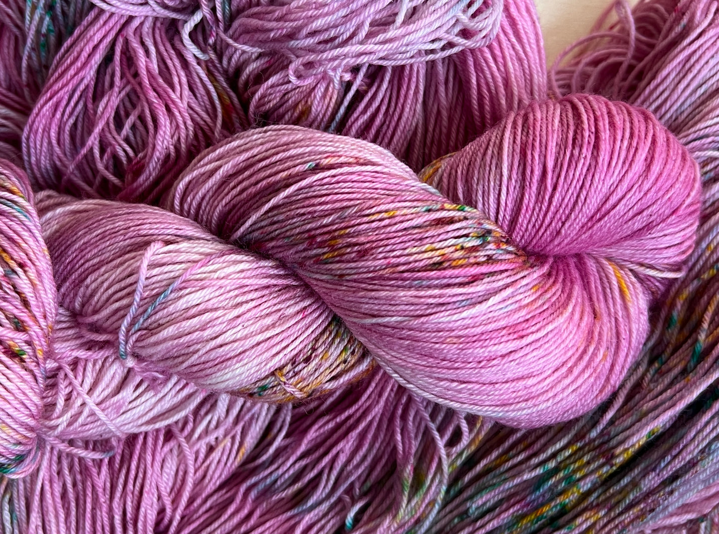 Summer Sprinkles Hand Dyed Yarn