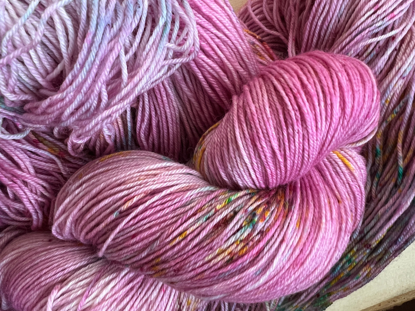 Summer Sprinkles Hand Dyed Yarn