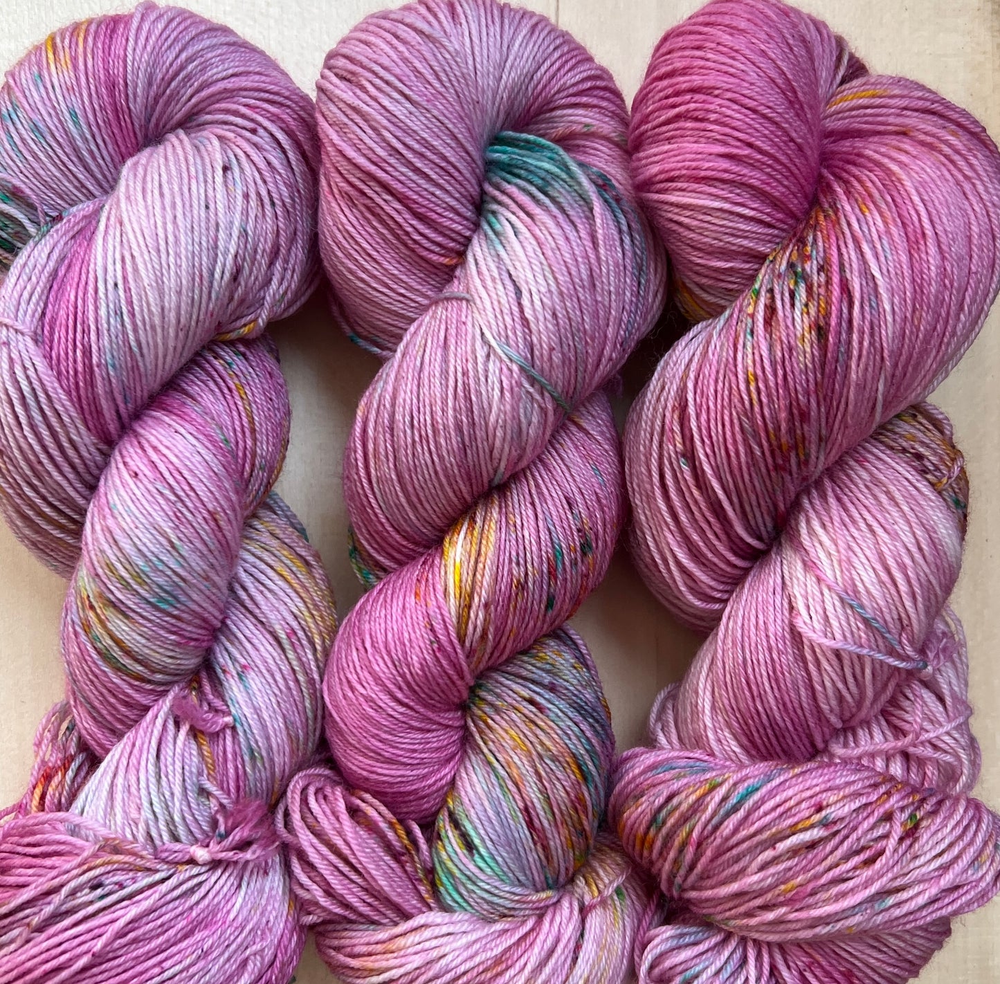 Summer Sprinkles Hand Dyed Yarn