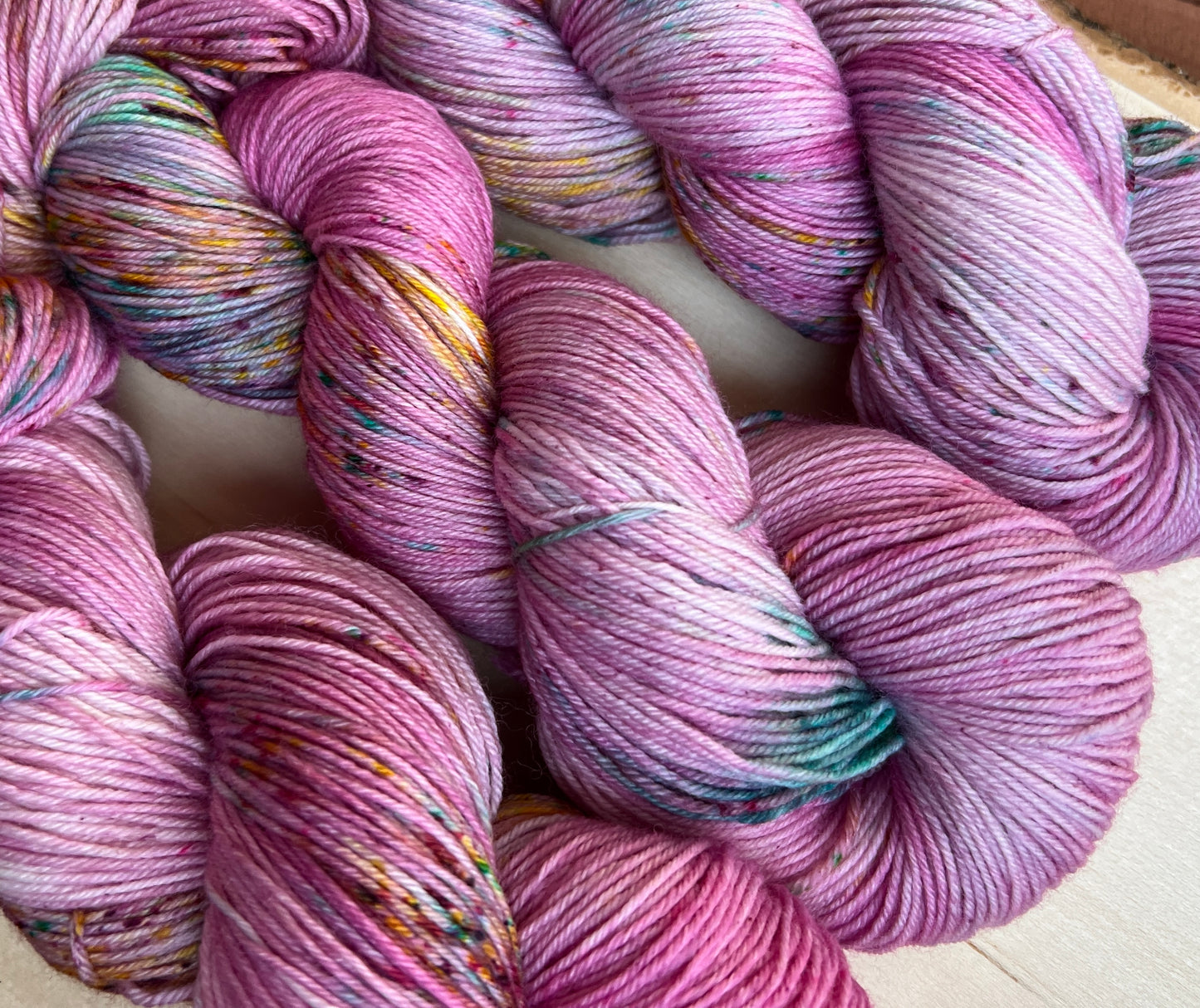 Summer Sprinkles Hand Dyed Yarn