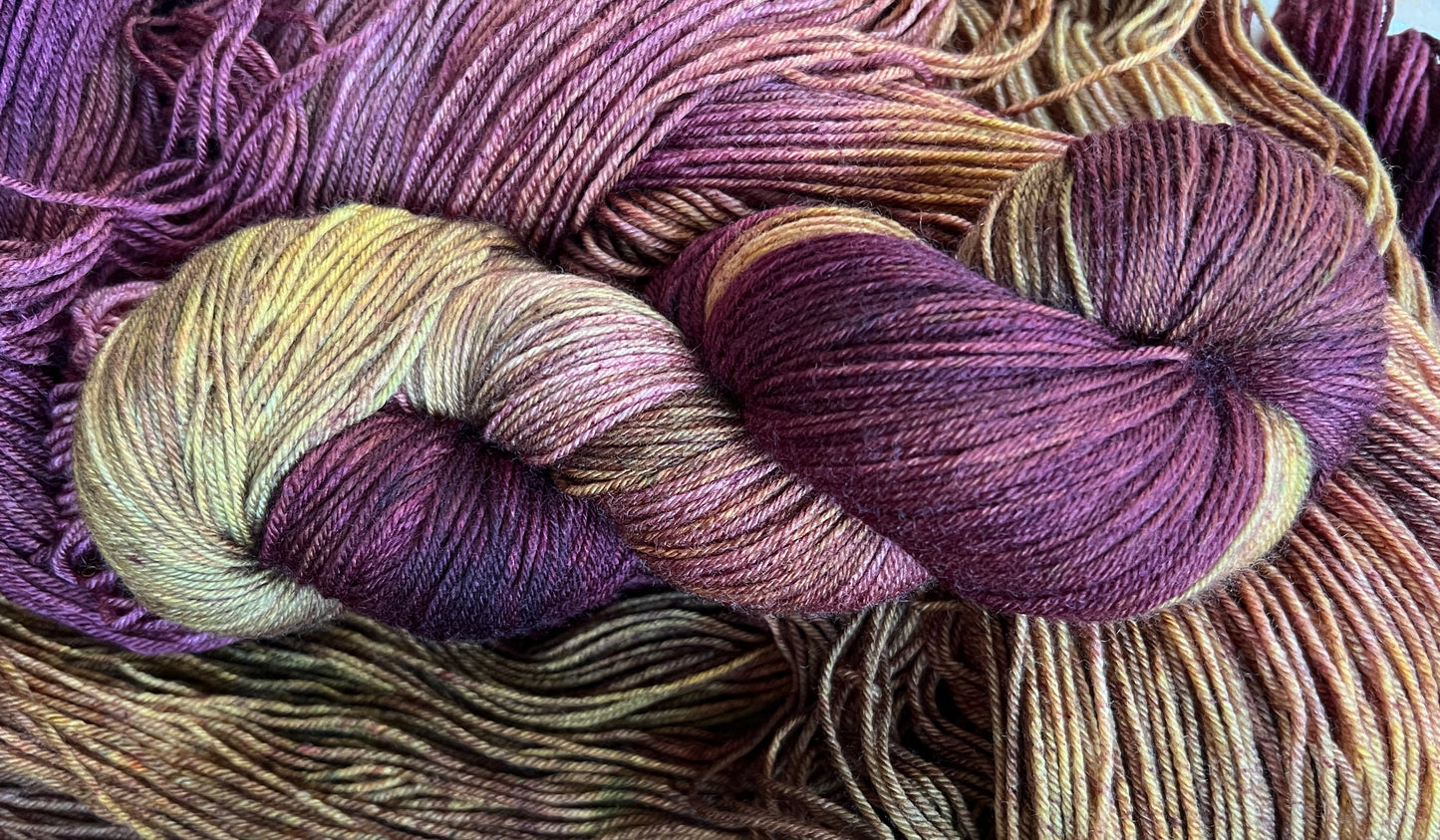 Grapes of Wrath Hand Dyed Yarn