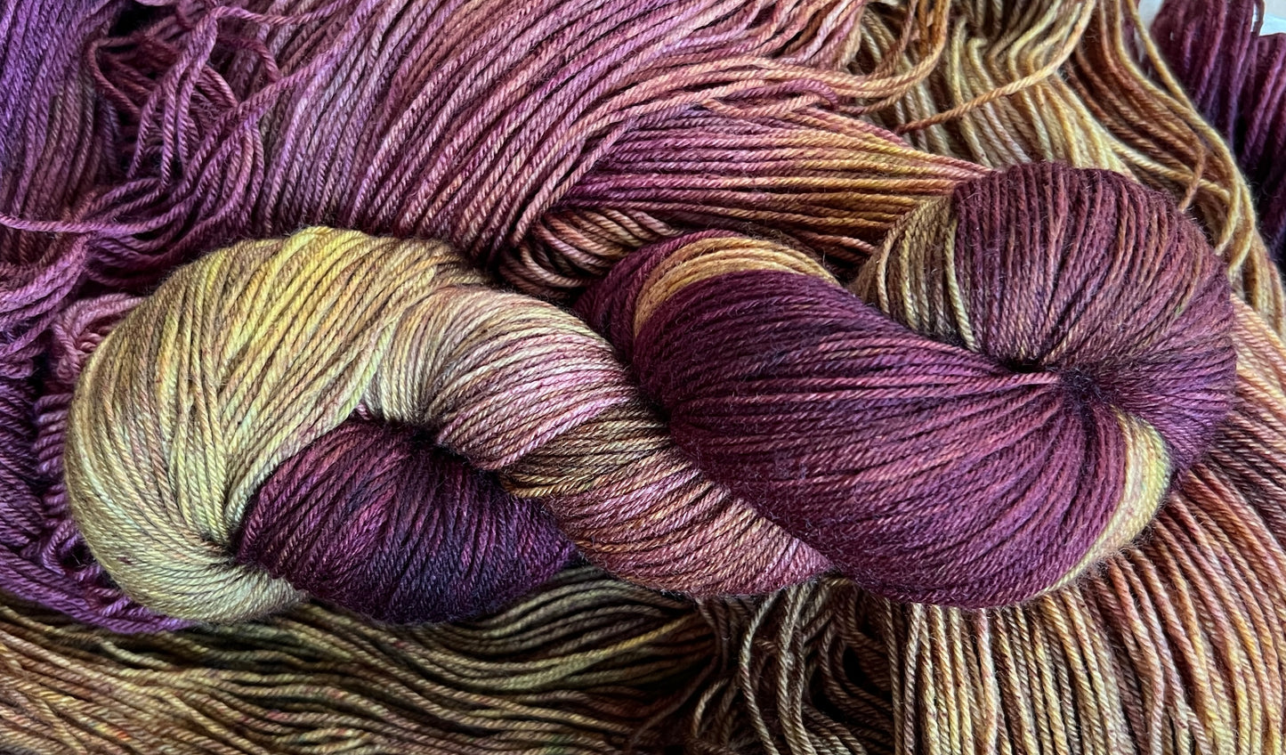 Grapes of Wrath Hand Dyed Yarn