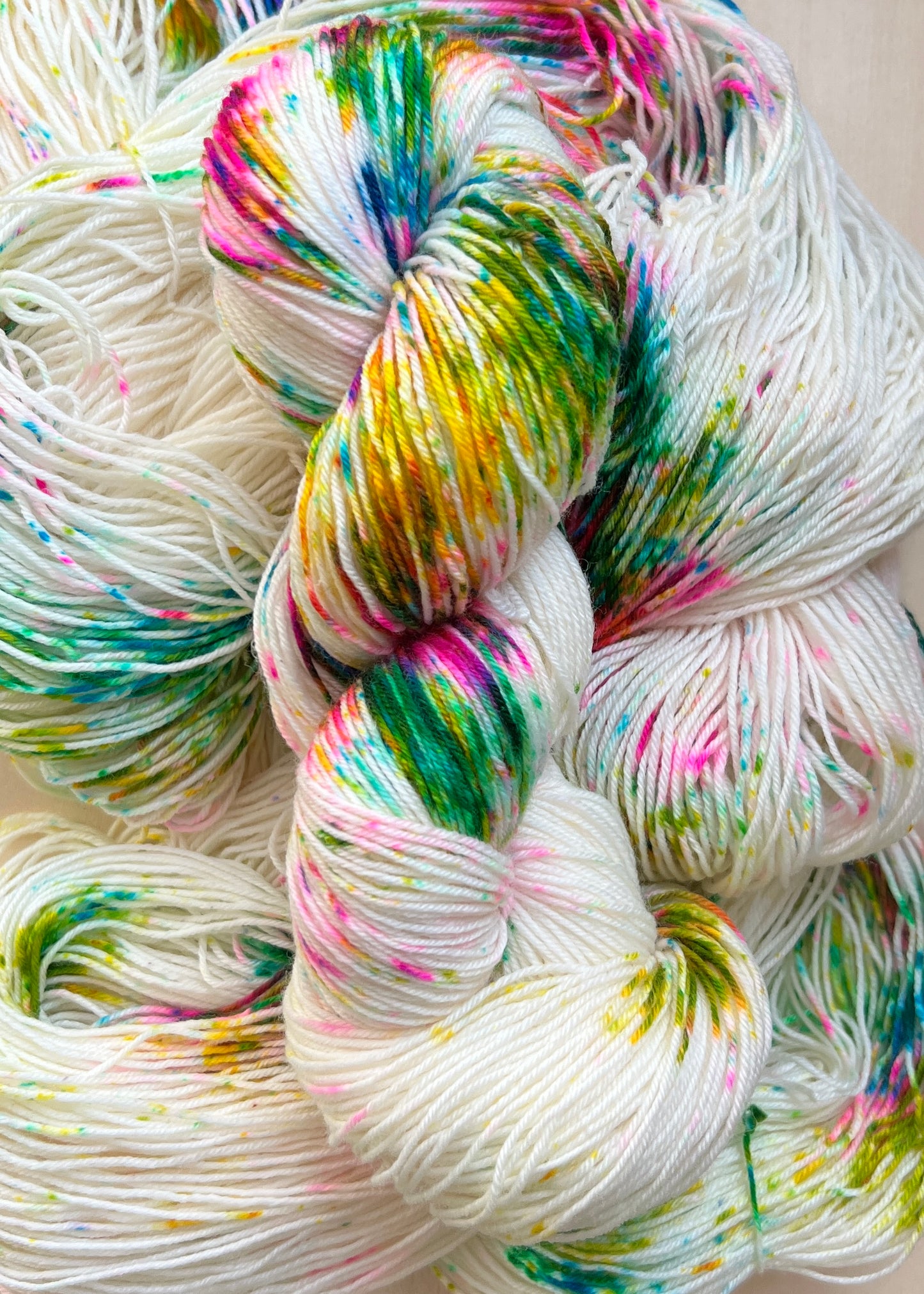 Cotton Candy Hand Dyed Yarn