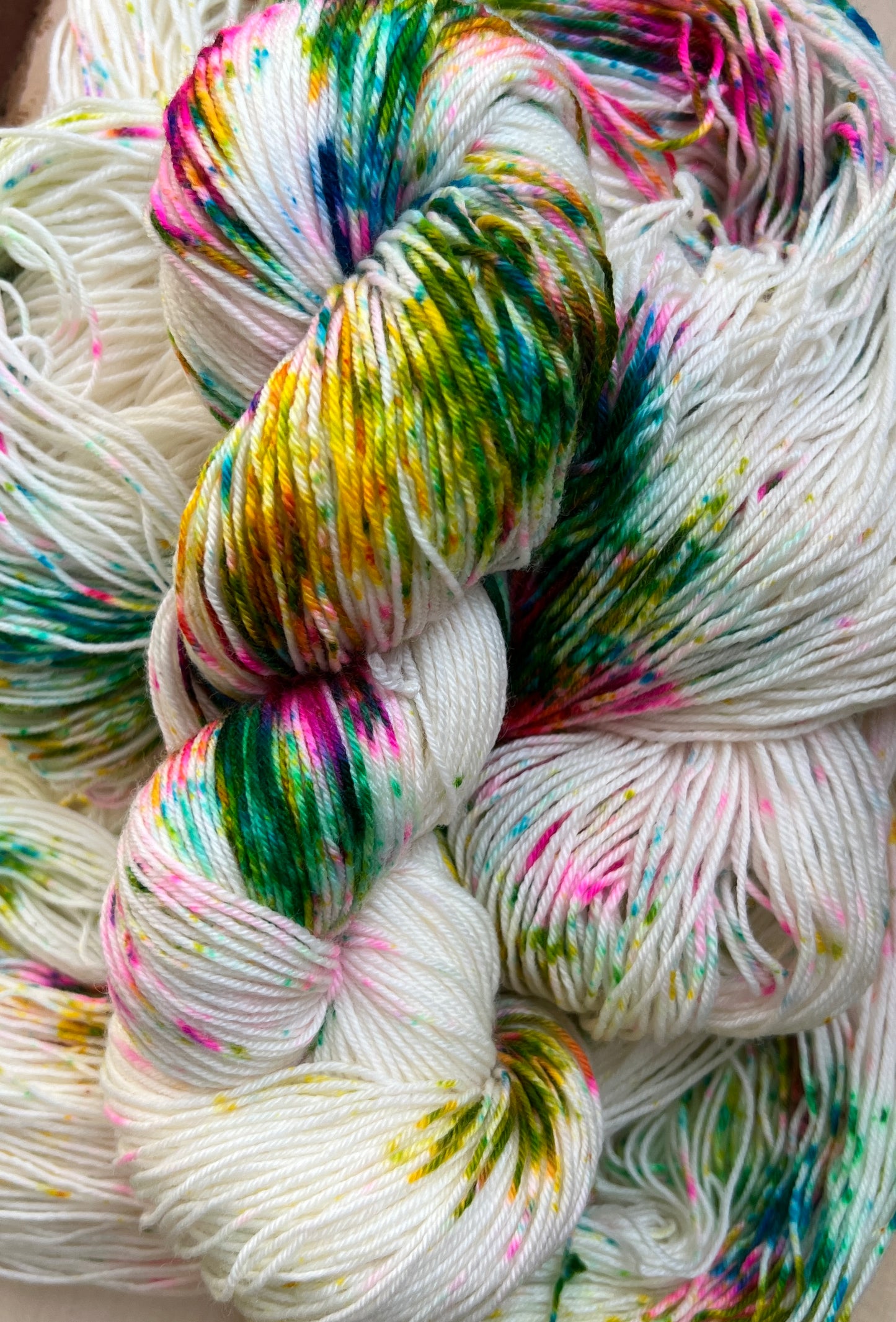 Cotton Candy Hand Dyed Yarn