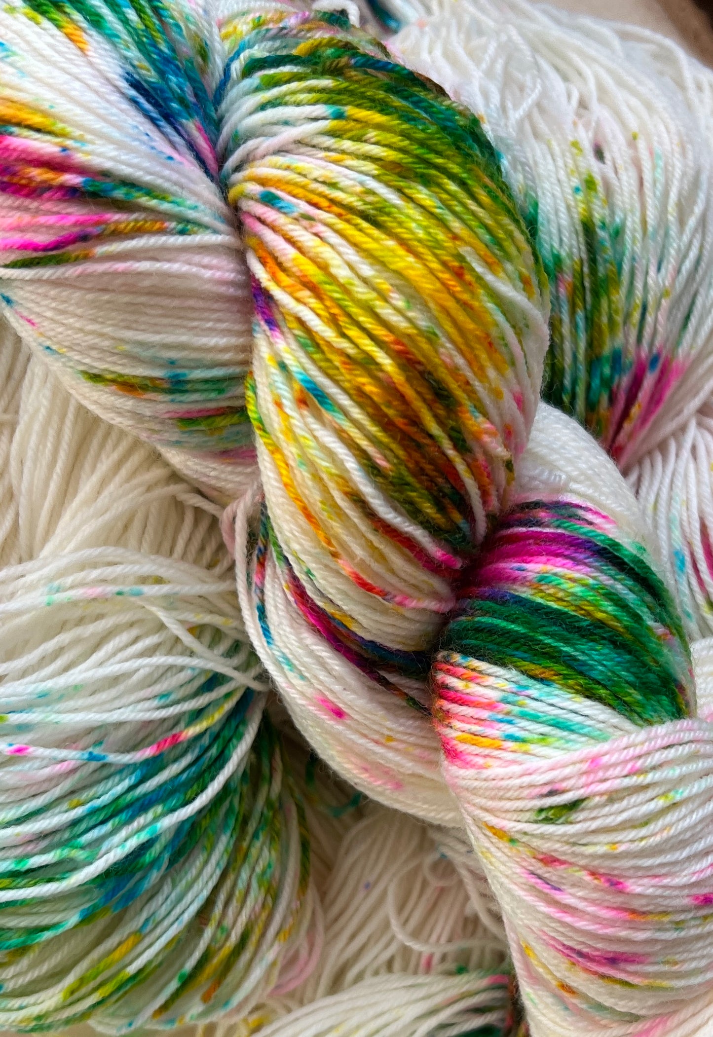 Cotton Candy Hand Dyed Yarn