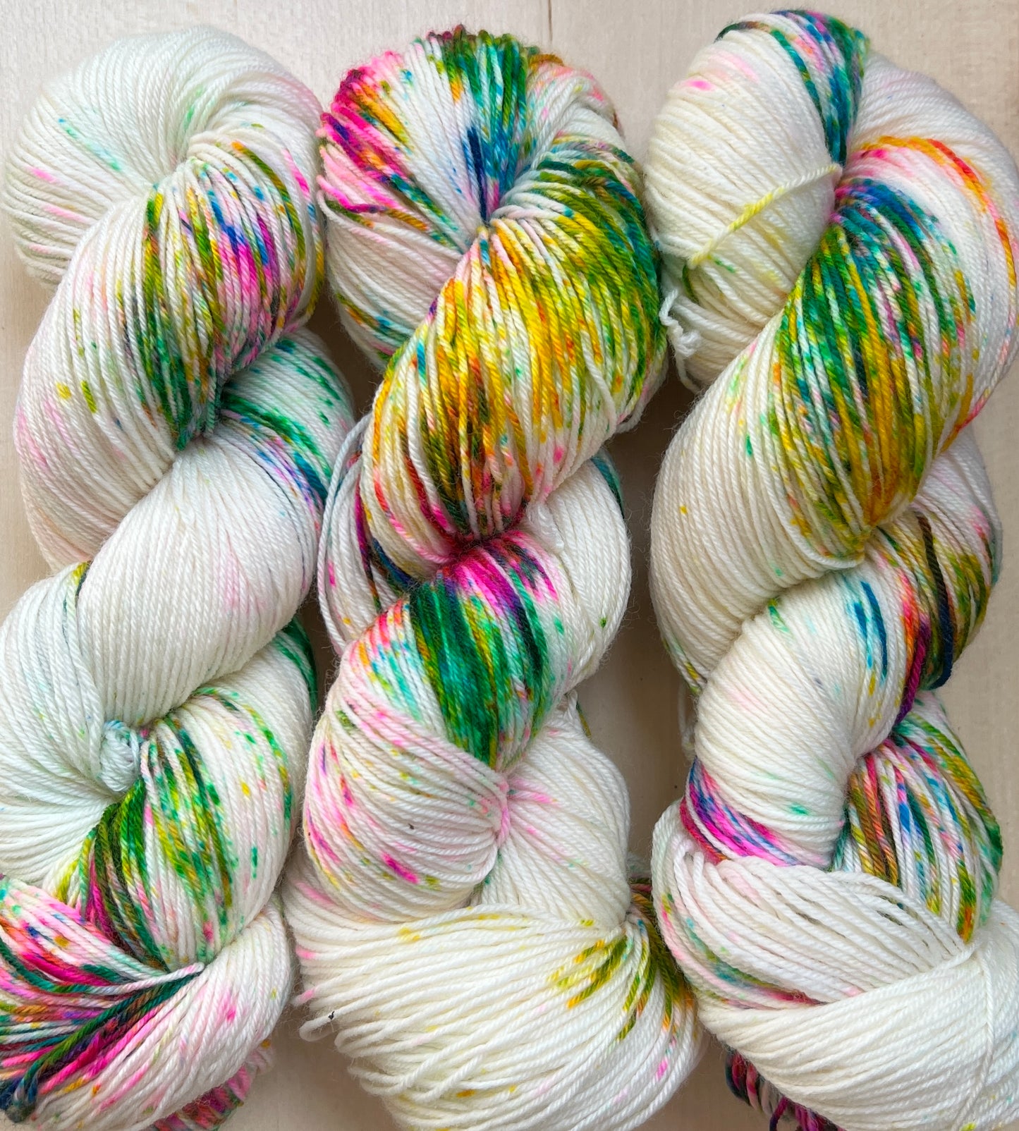 Cotton Candy Hand Dyed Yarn