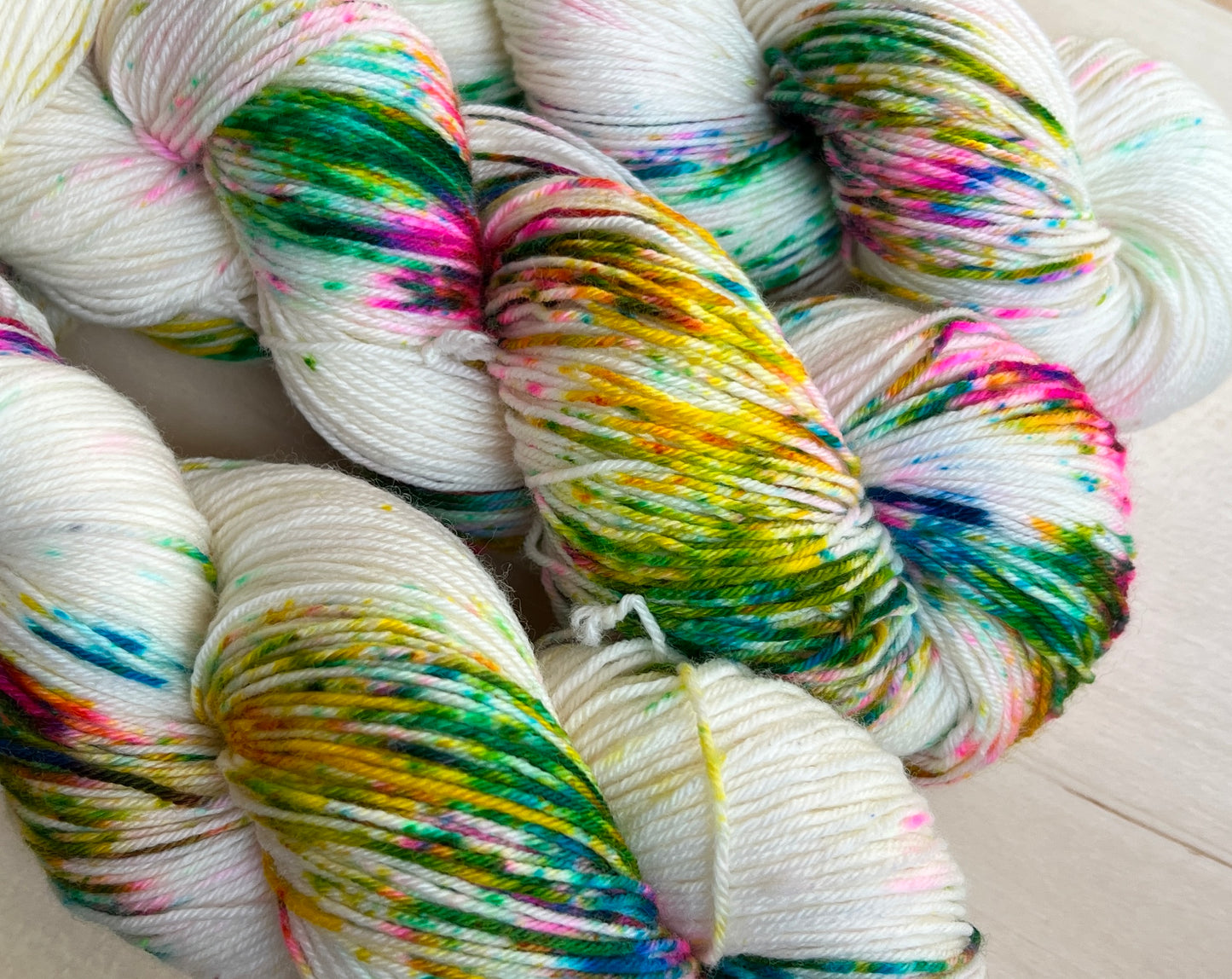 Cotton Candy Hand Dyed Yarn