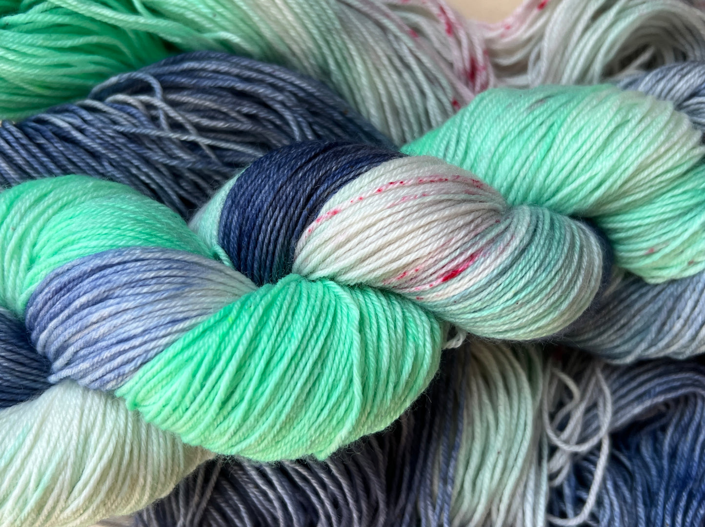 Winter Sky Hand Dyed Yarn *Updated*