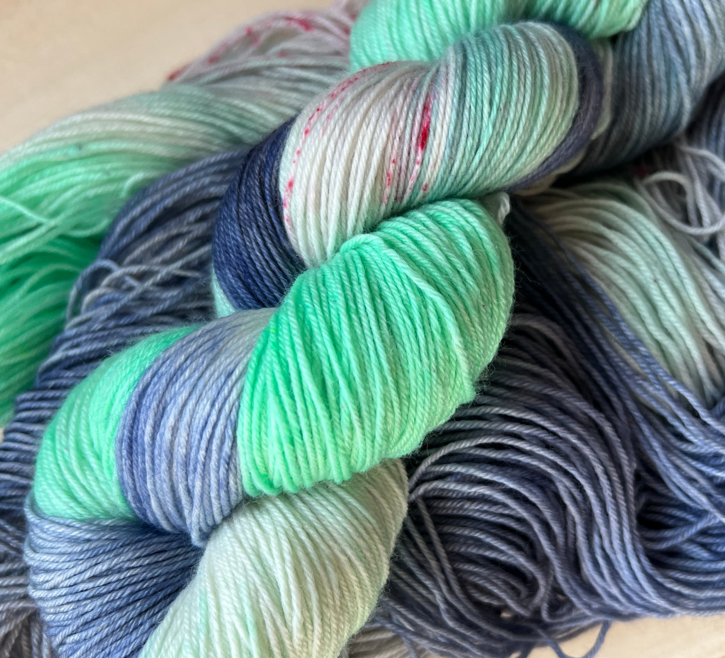 Winter Sky Hand Dyed Yarn *Updated*