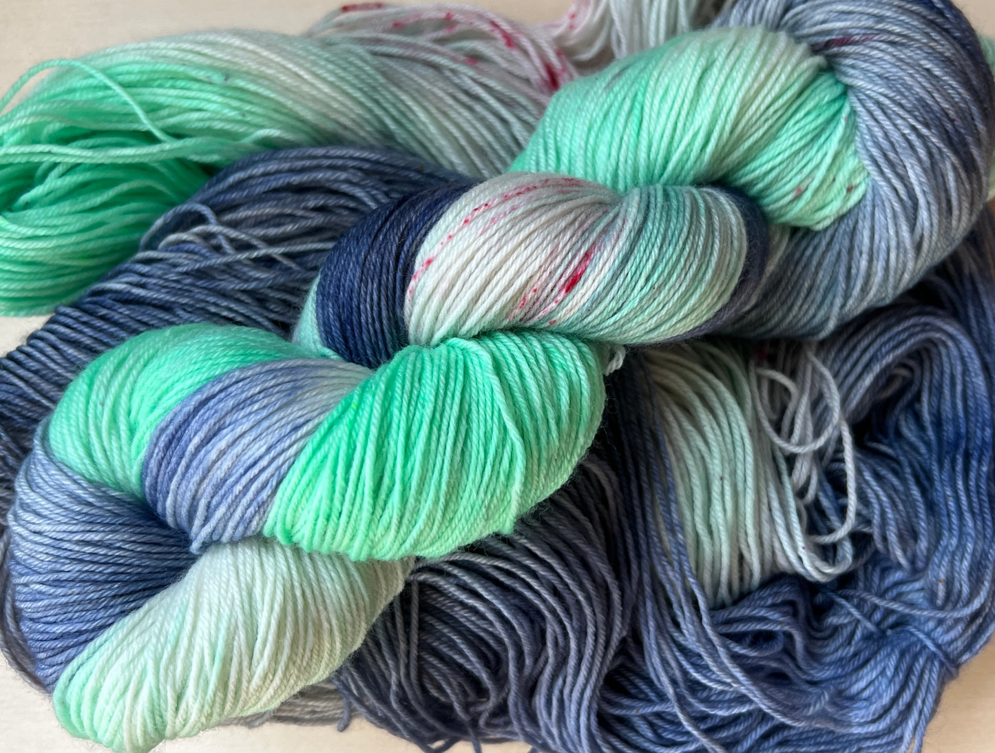 Winter Sky Hand Dyed Yarn *Updated*