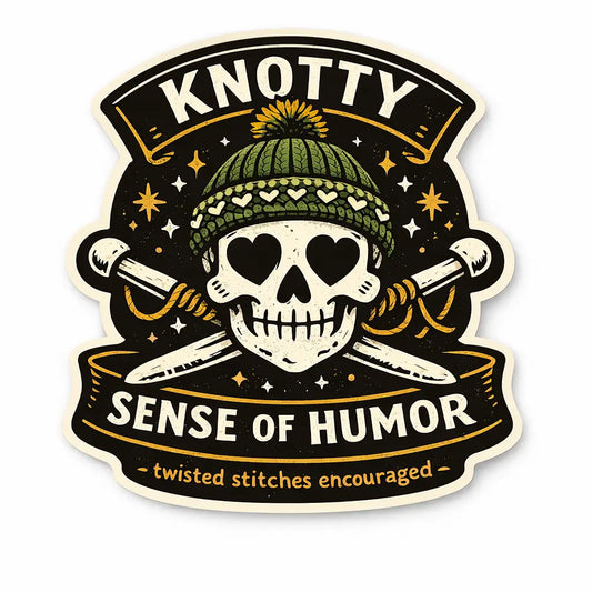 Knotty Sense of Humor Sticker Vinyl Sticker
