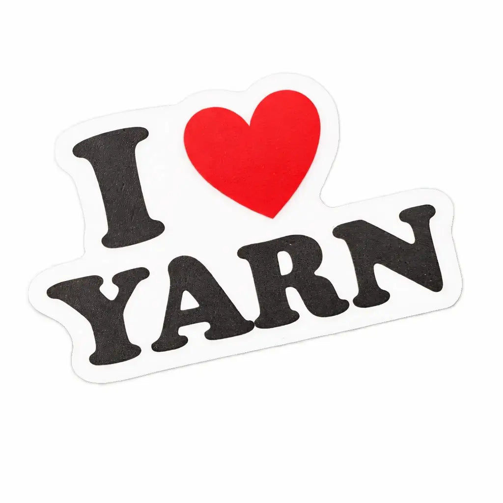 I Love Yarn Sticker