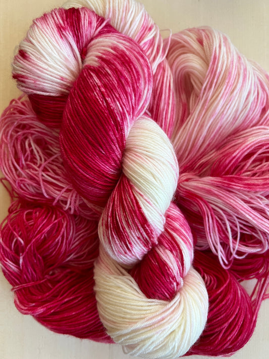 Peppermint Twist Hand Dyed Yarn