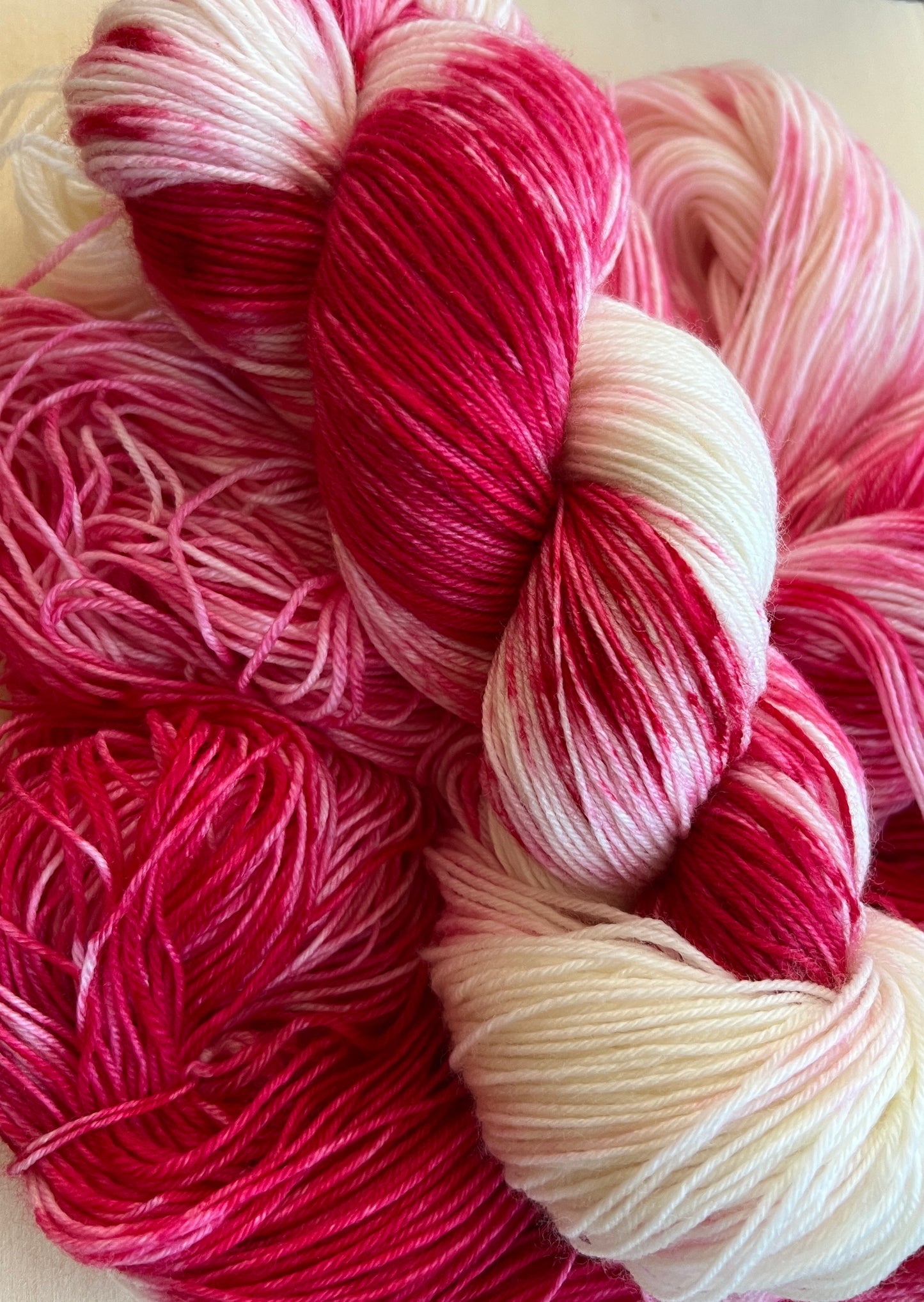 Peppermint Twist Hand Dyed Yarn