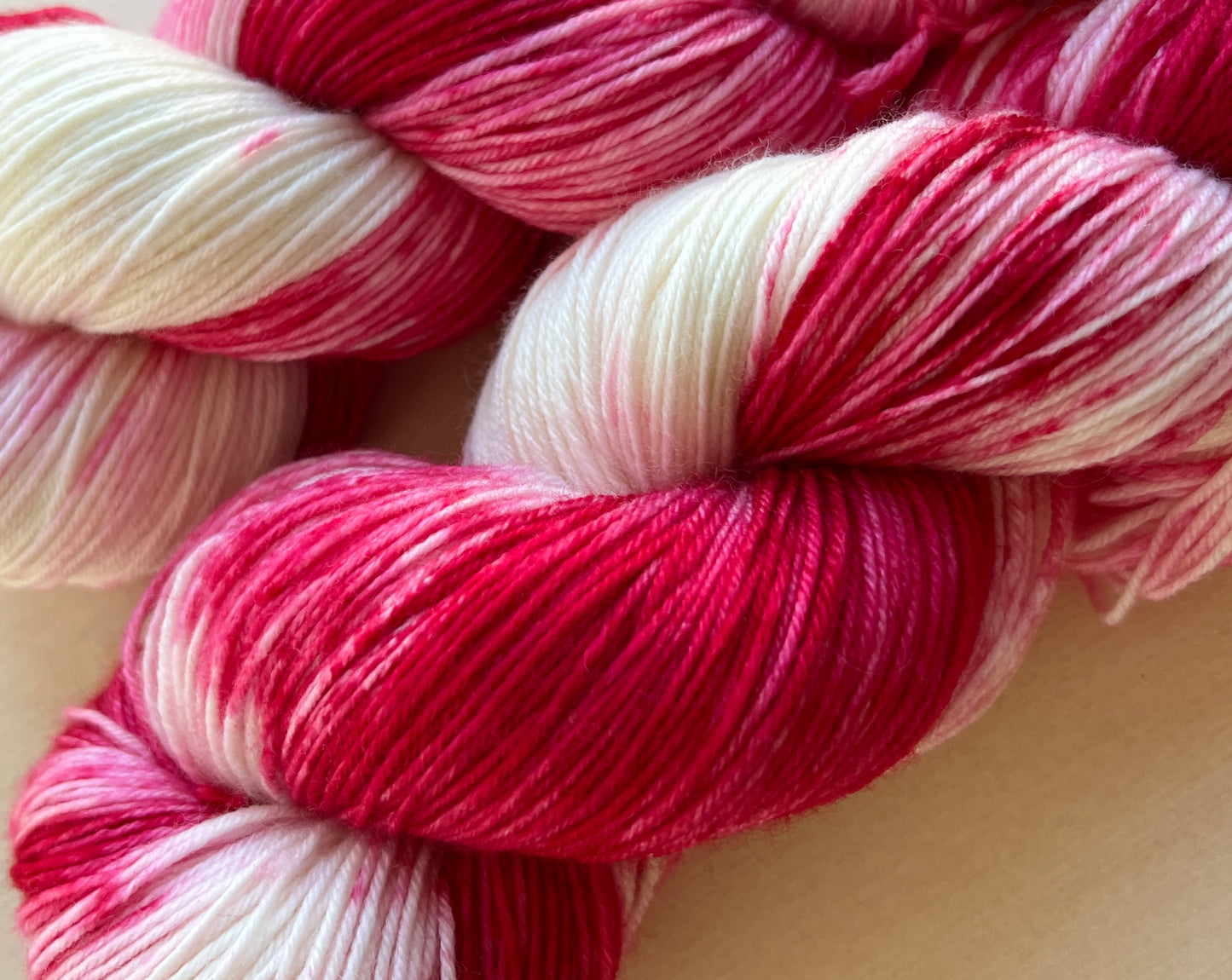 Peppermint Twist Hand Dyed Yarn