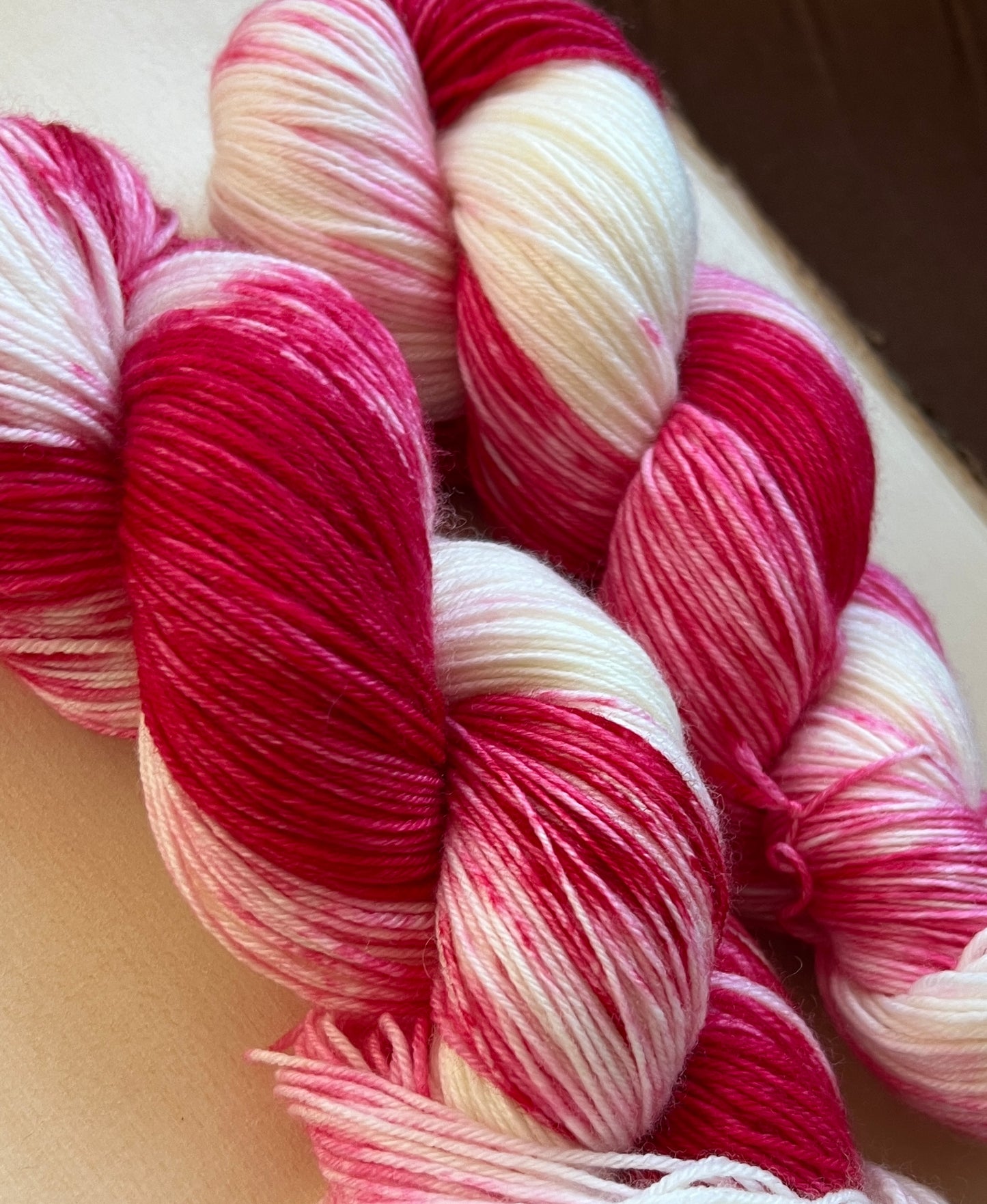 Peppermint Twist Hand Dyed Yarn