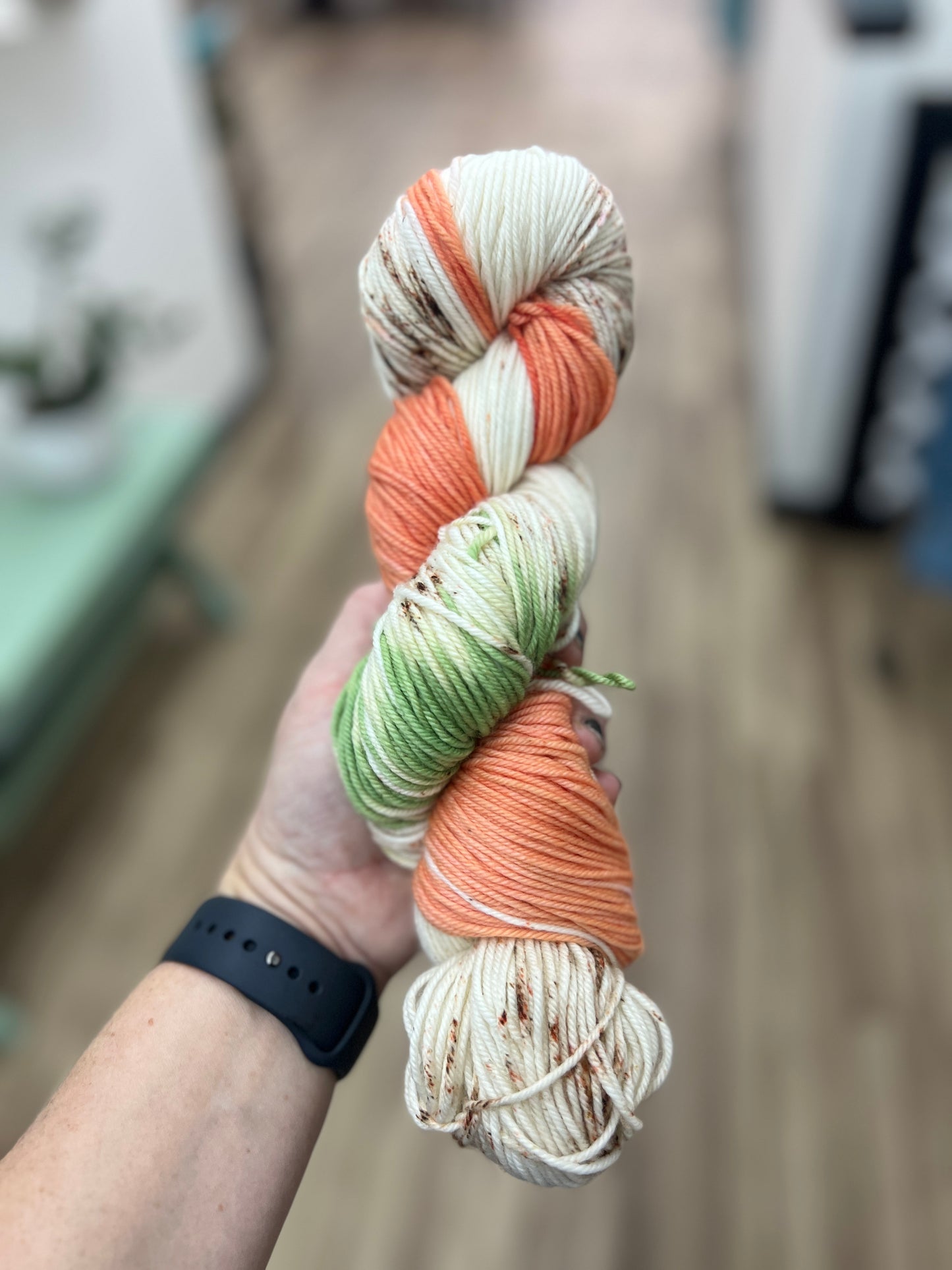 Papaya Hand Dyed Yarn