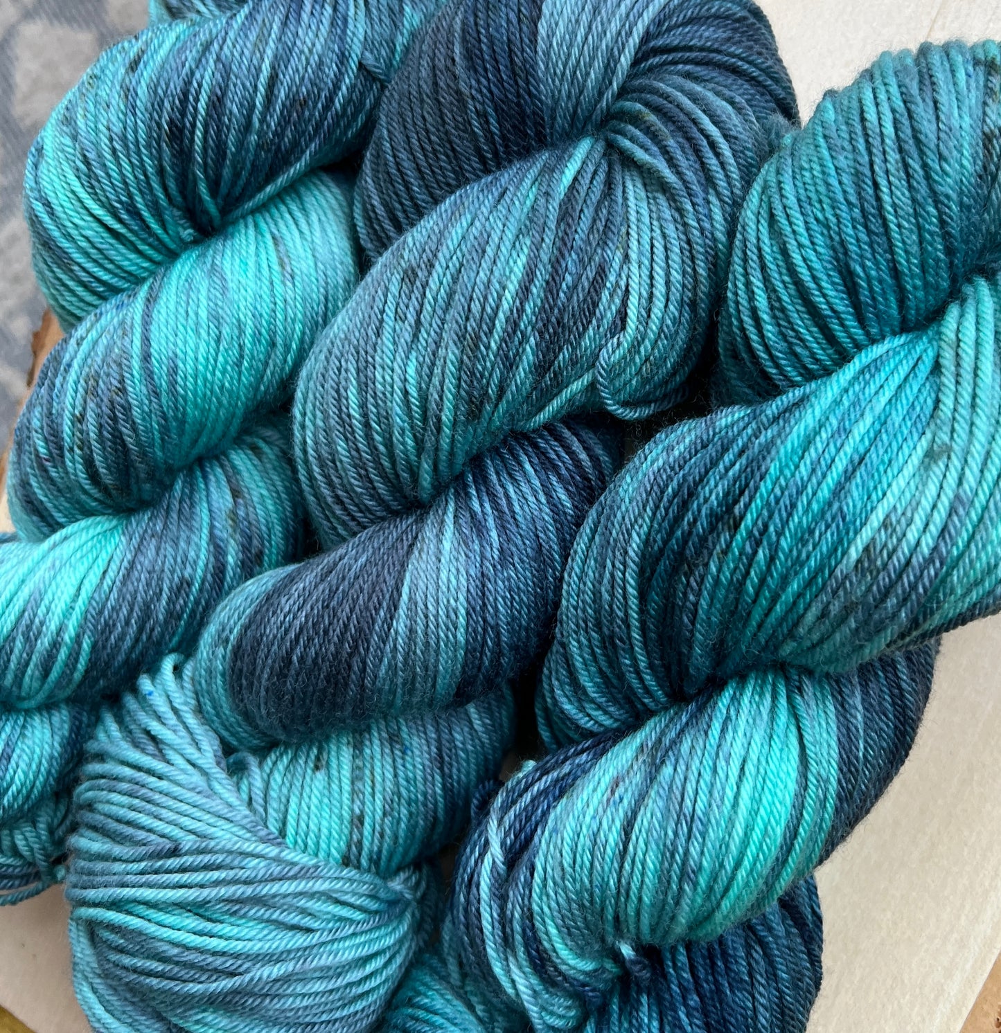 Deep Waters Hand Dyed Yarn