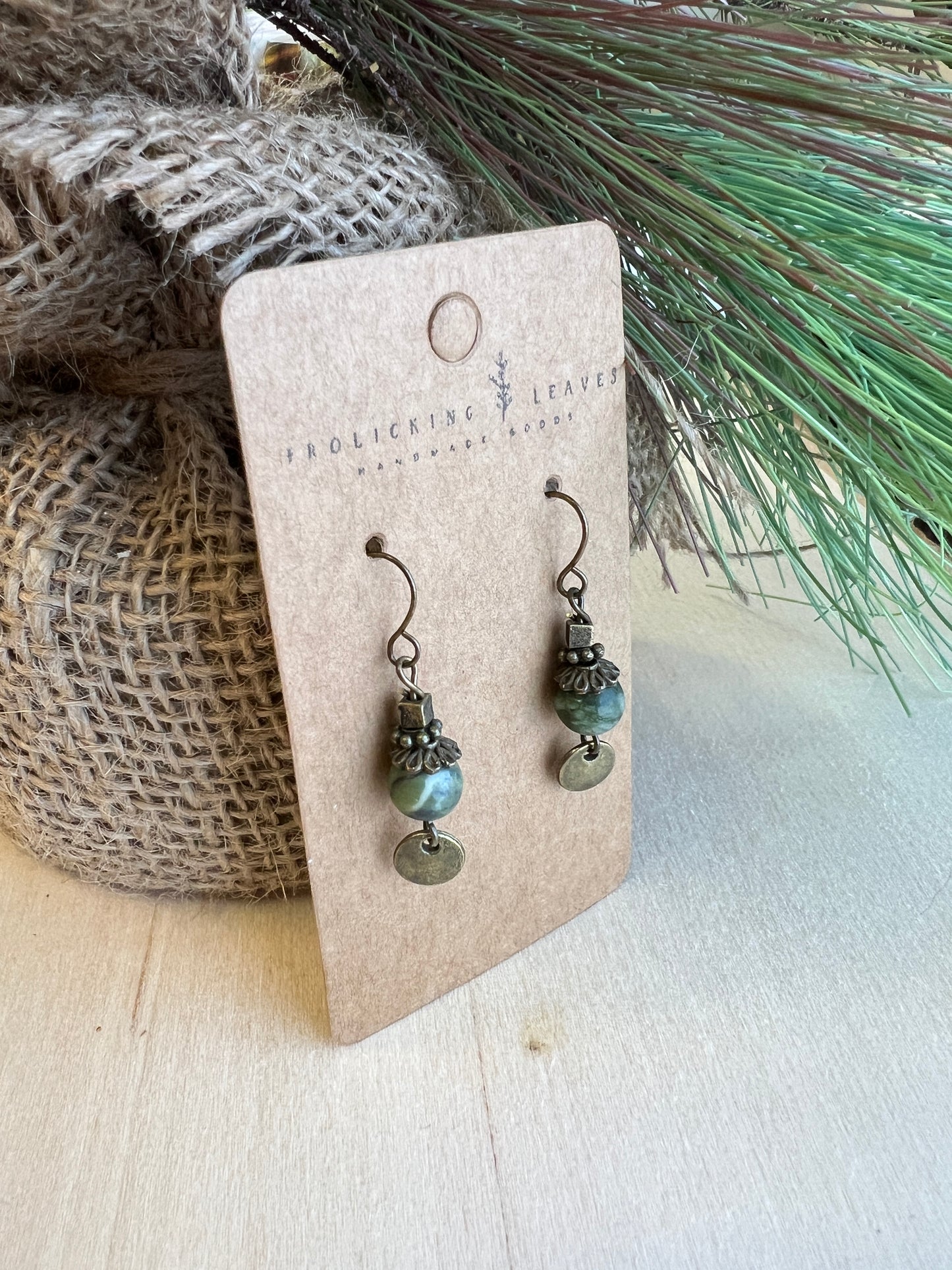 Jade Drop Earrings