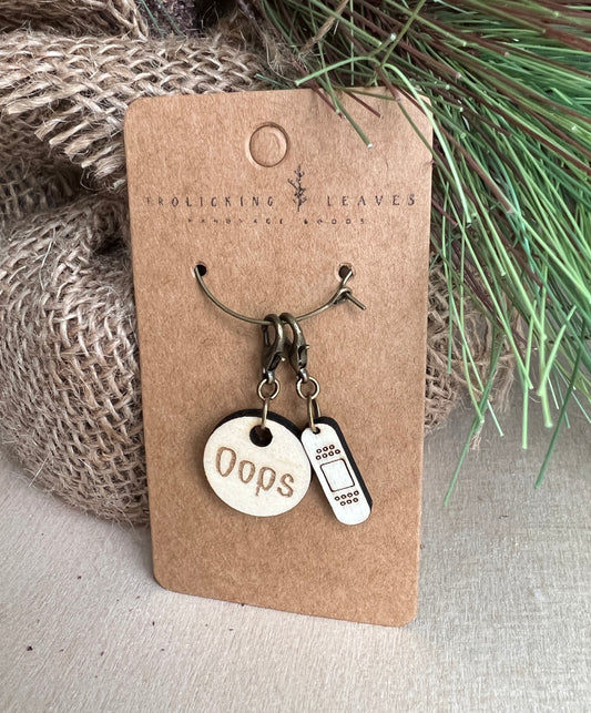 Oops Bandaid Stitch Markers/Progress Keepers