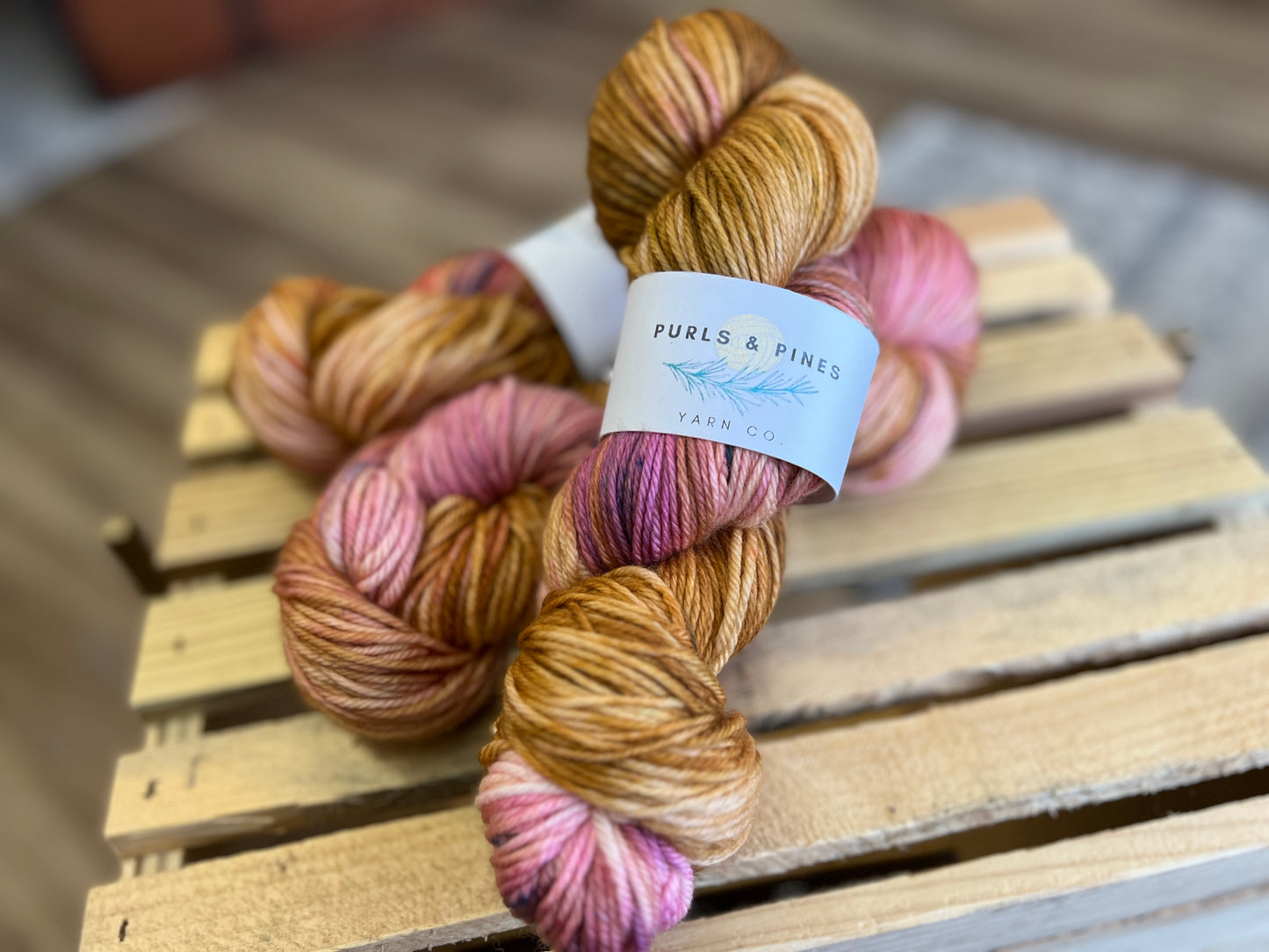 Strawberry Cheesecake Hand Dyed Yarn