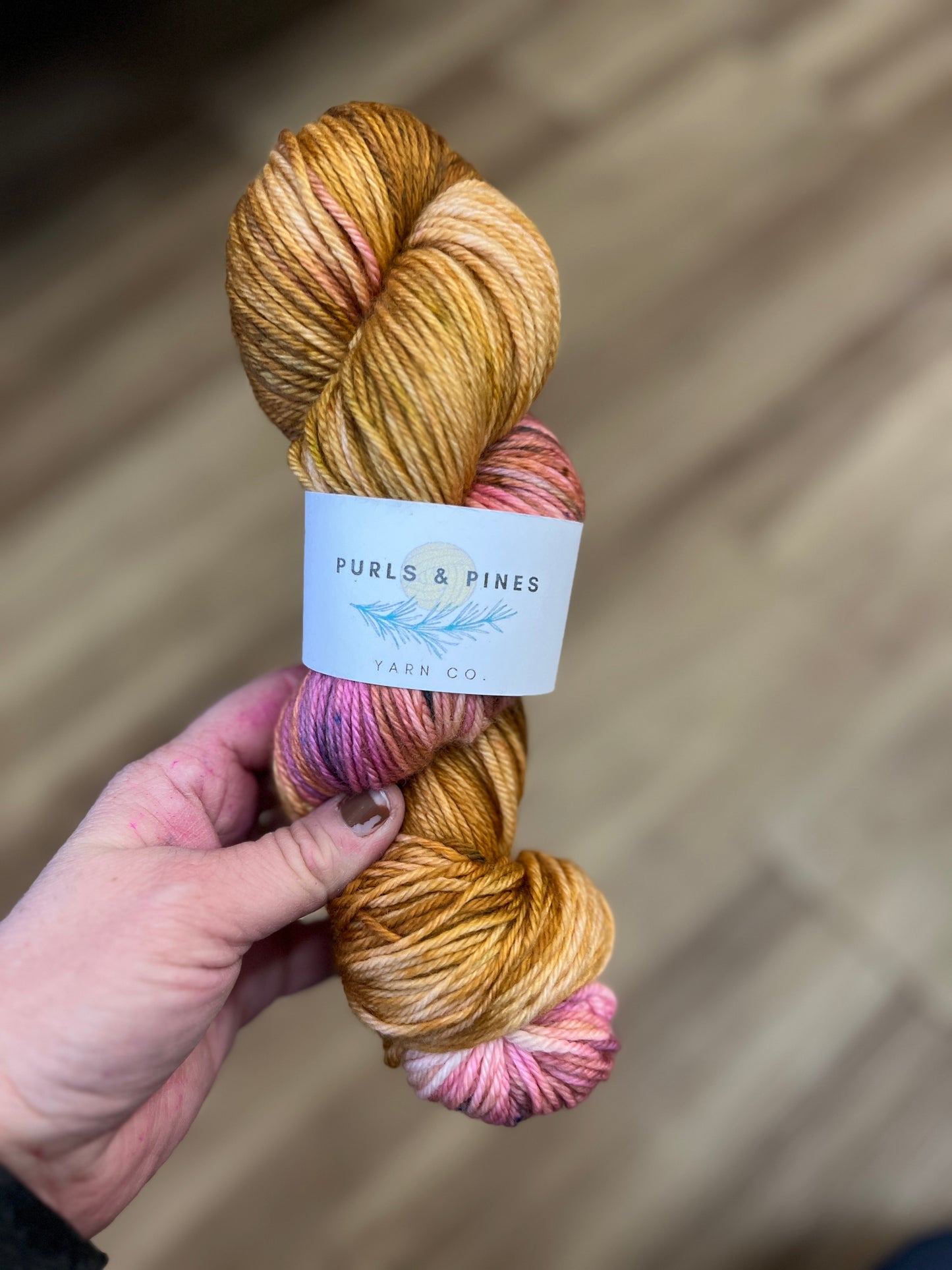 Strawberry Cheesecake Hand Dyed Yarn