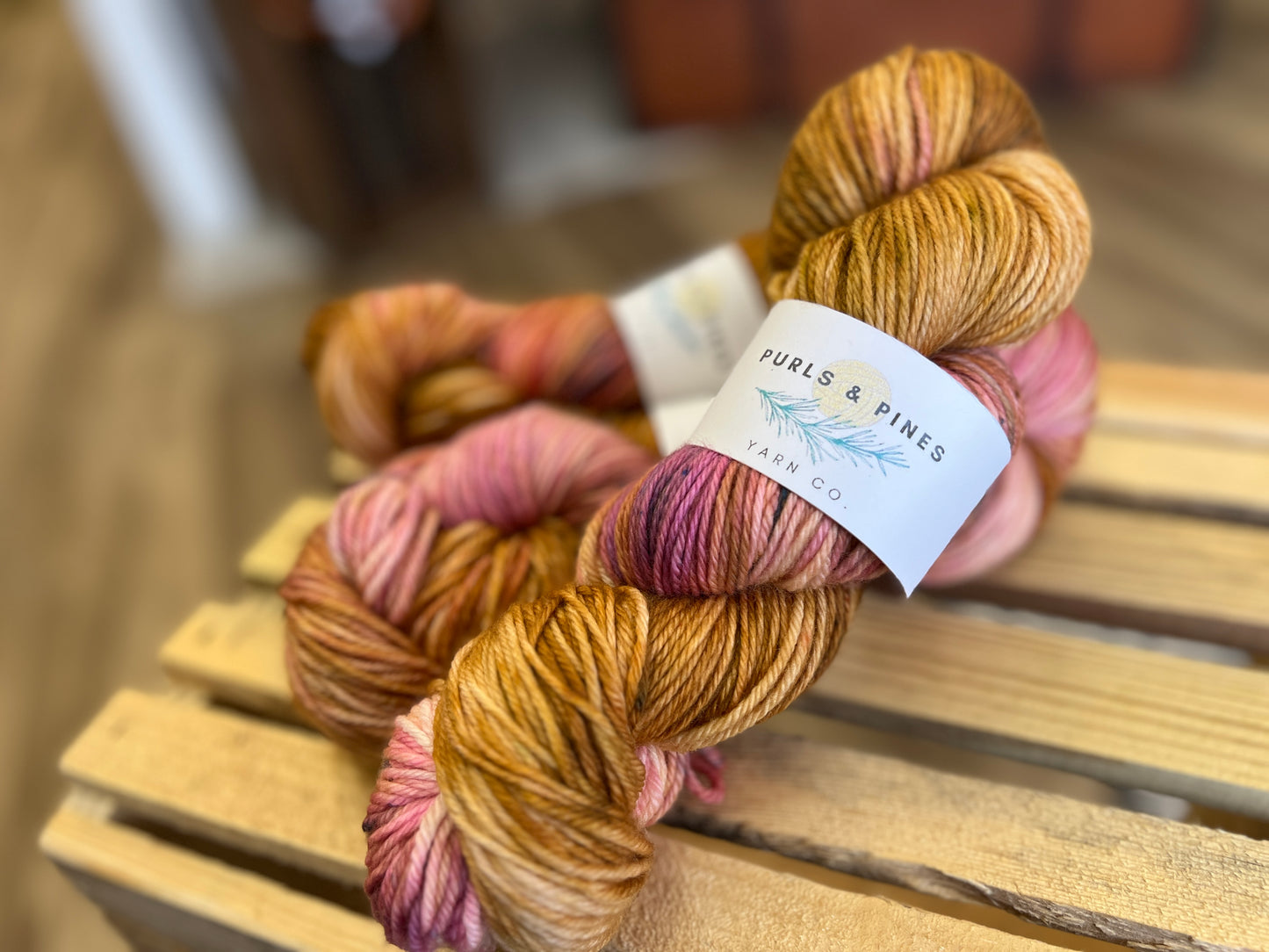 Strawberry Cheesecake Hand Dyed Yarn