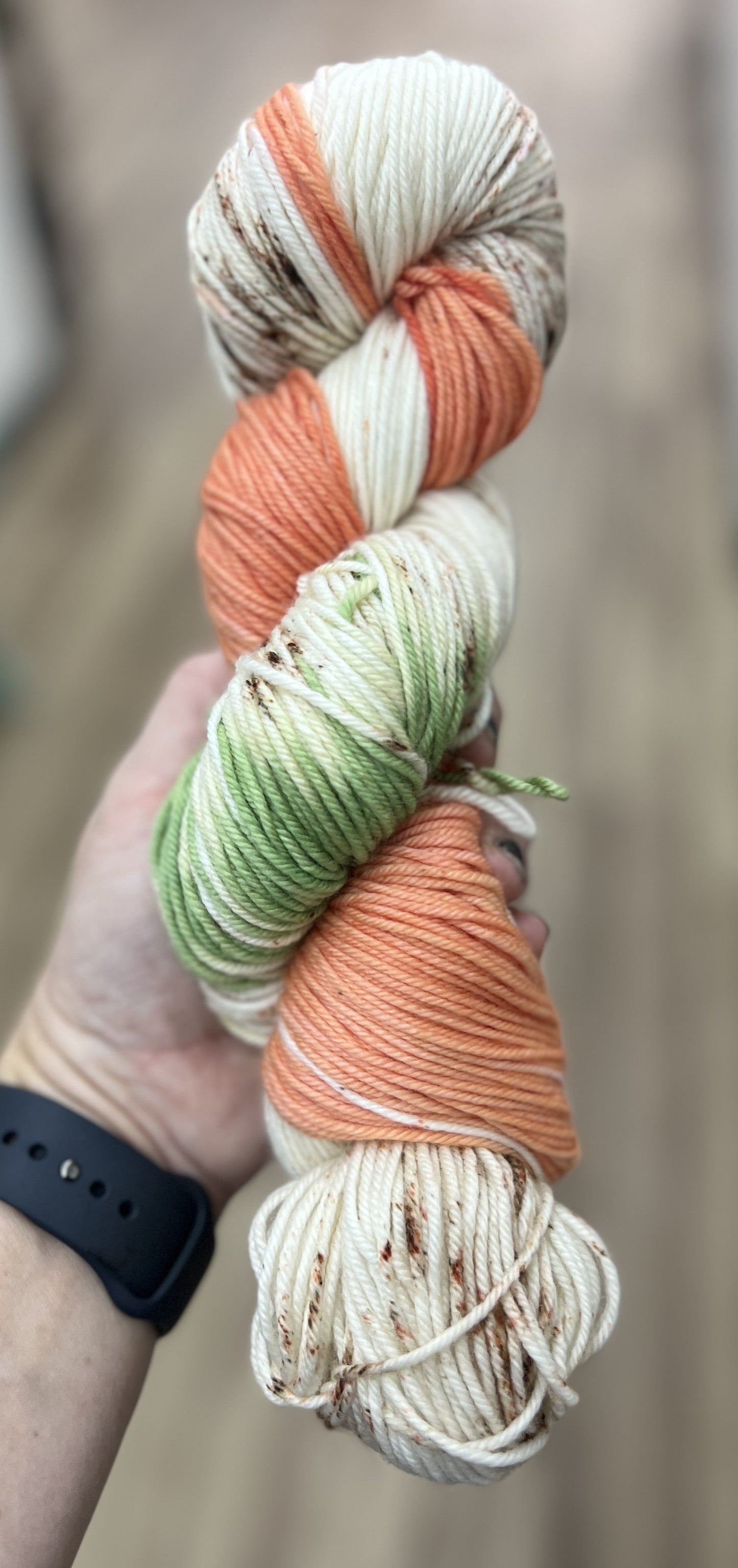 Papaya Hand Dyed Yarn