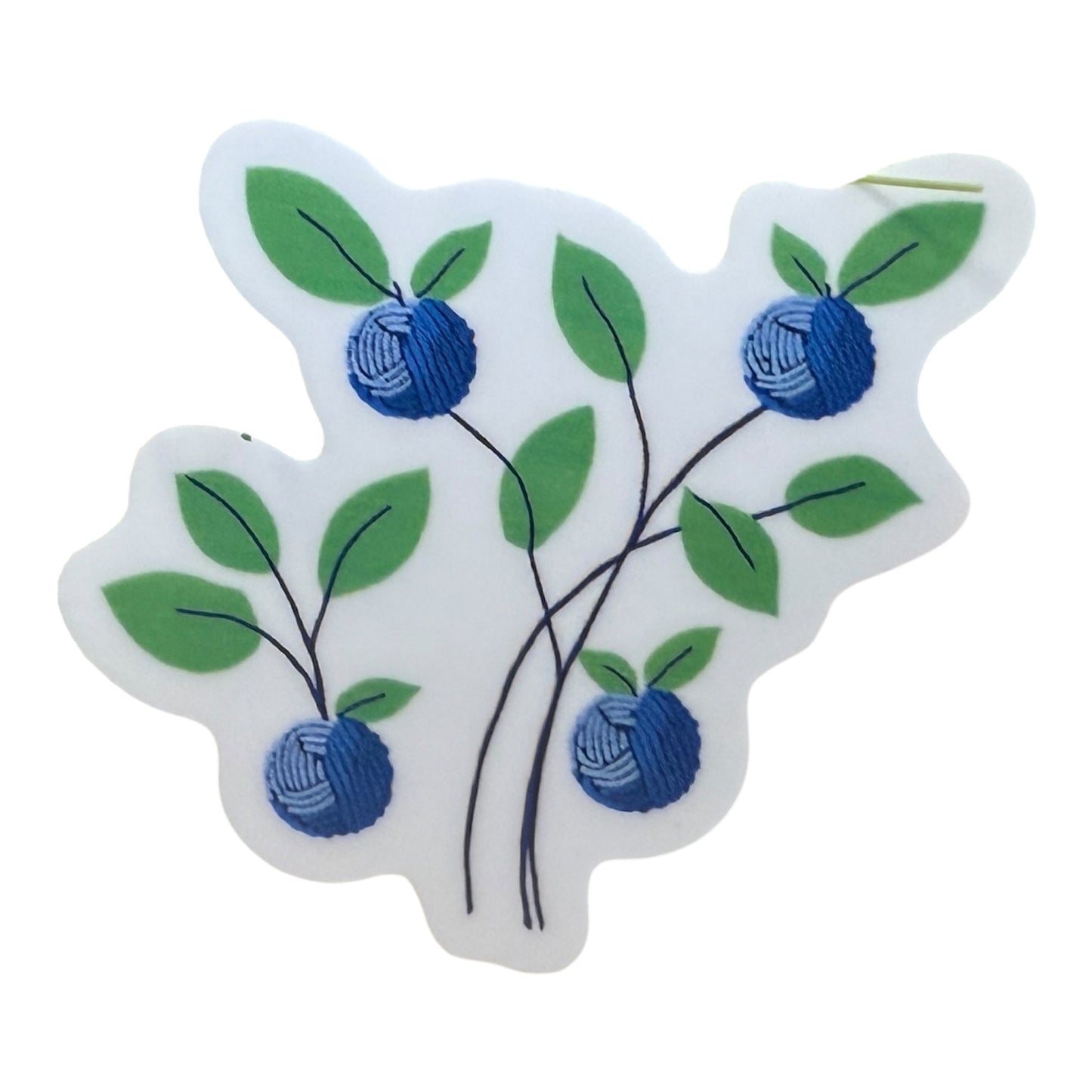 Yarn Blueberries Sticker