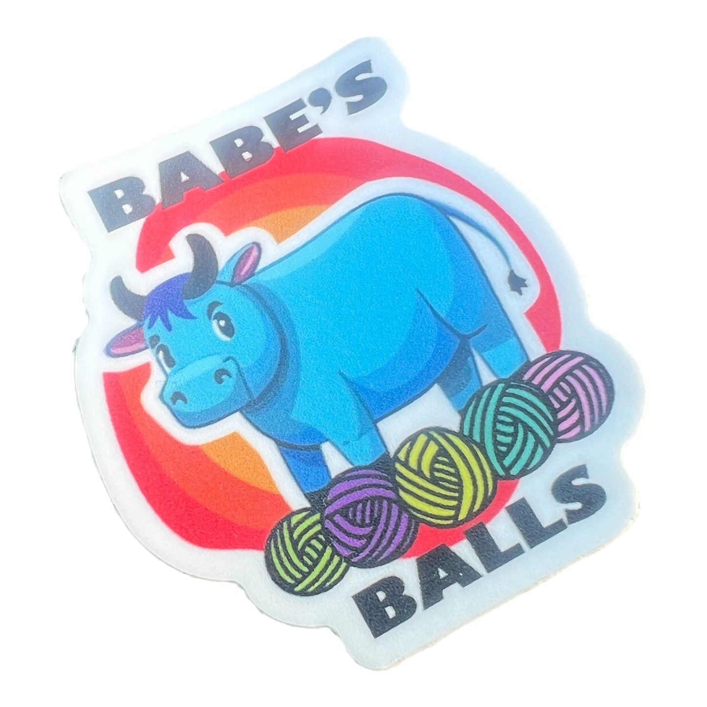 Babe’s Balls Yarn Sticker