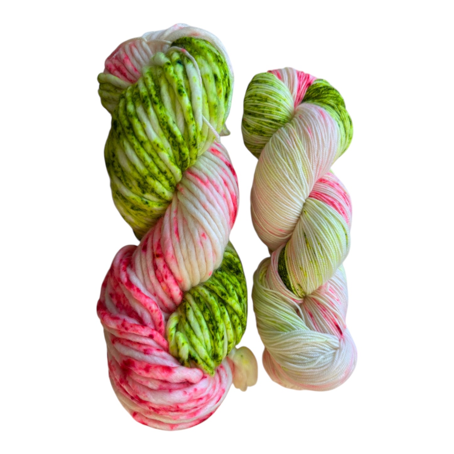 Radioactive Christmas Hand Dyed Yarn