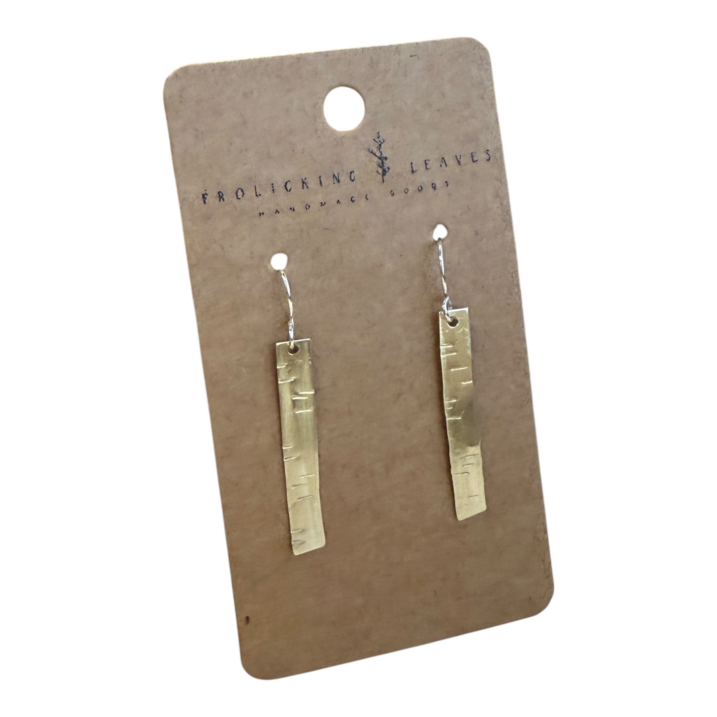 Brass Birch Earrings