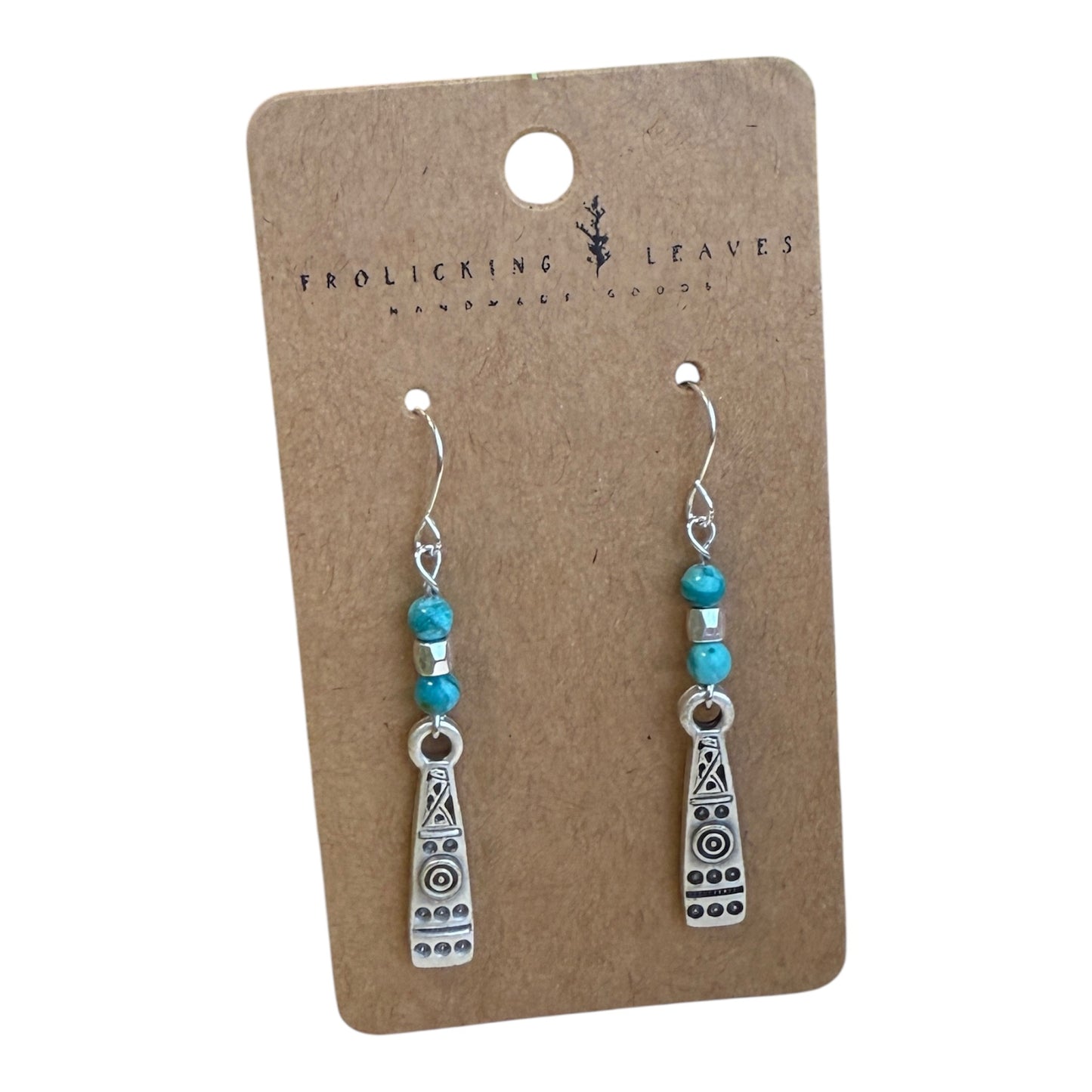 Chrysocolla Geo Earrings