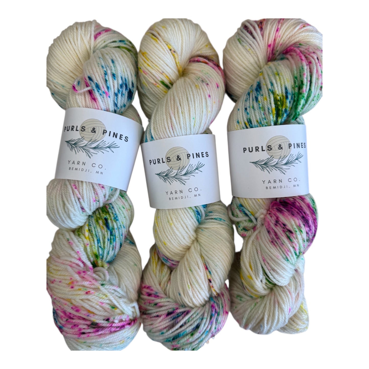 Cotton Candy Hand Dyed Yarn