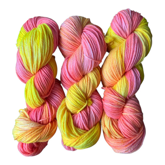 Tequila Sunrise Hand Dyed Yarn
