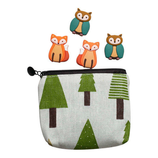 Pine Tree Fabric Pouches