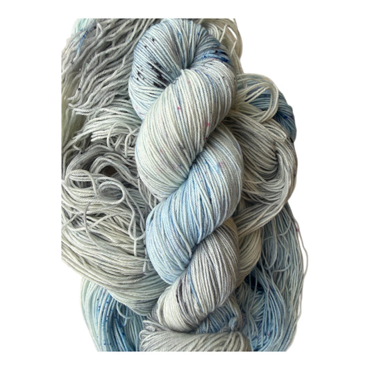 Silent Snowfall Hand Dyed Yarn