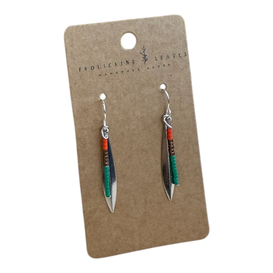 Boho Beaded Colorful Dangle Earrings