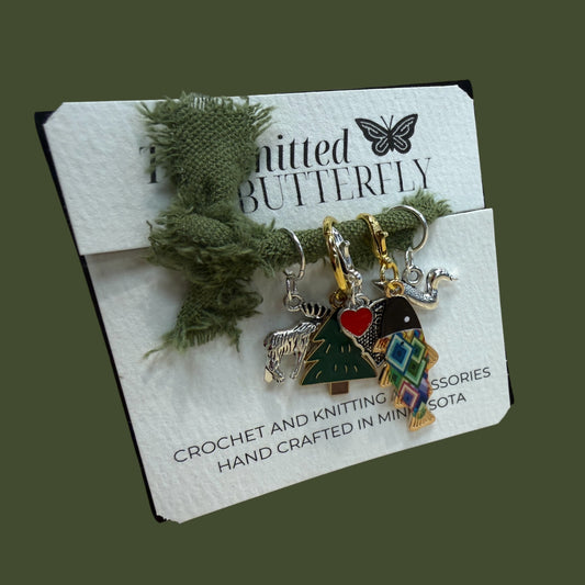 MN Stitch Markers Yarn Cabin EXCLUSIVE!! By The Knitted Butterfly