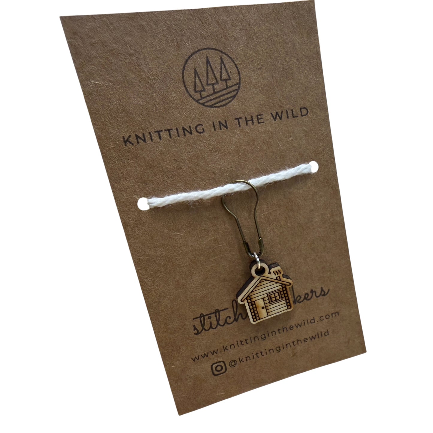 Cabin Stitch Markers by Knitting in the Wild
